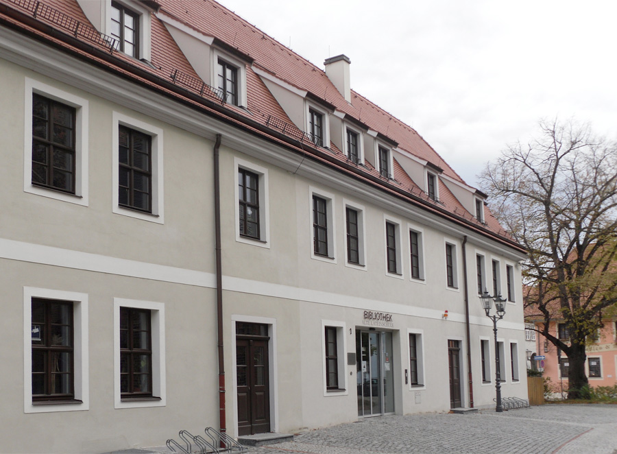 braune denkmalgerechte Fenster für Bibliothek Alte Lateinschule in Delitzsch